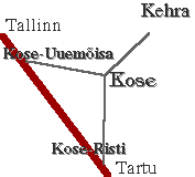 Kuidas Tartu-Tallinnn maanteelt Kehra poole pöörata